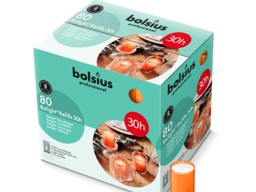 BOLSIUS REFILL ORANJE 30U 80ST BL