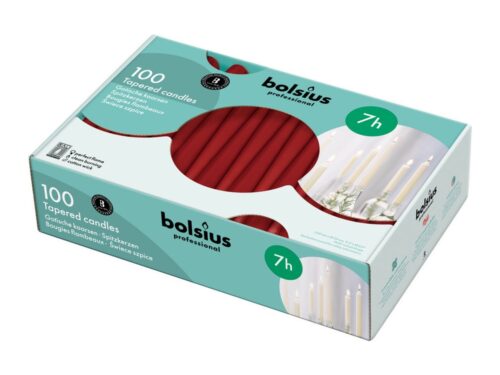 TAFELKAARSEN BORDEAUX/WIJNROOD  100 ST BOLSIUS